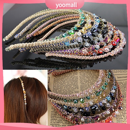 Băng đô đính đá kiểu dáng đơn giản thanh lịch cho nữ