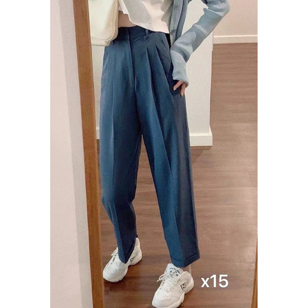 Quần dài nữ cạp cao [VIDEO+ẢNH THẬT] quần suông nữ QC dấu khuy khóa kéo + chun sau, quần kiểu đẹp phong cách ulzzang Q97 | BigBuy360 - bigbuy360.vn