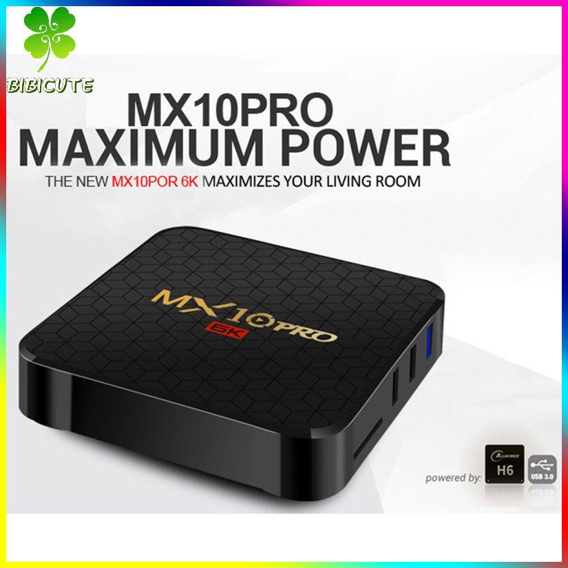 Hộp Tv Thông Minh Mx10 Pro Led Rk3328 Lõi Tứ 4k Hdr 2.4g / 5g Wifi (0331)