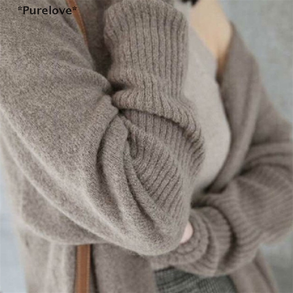 Áo Khoác Cardigan Dáng Dài Qua Gối Form Rộng Thời Trang Thu Đông