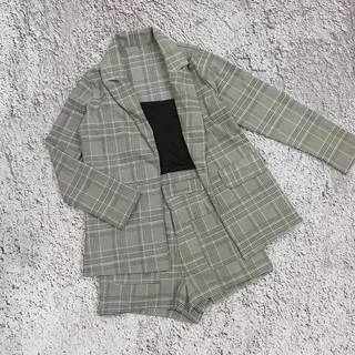 SET VEST CARO QUẦN SHORT (KÈM HÌNH THẬT)