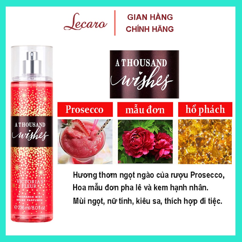 Body Mist  INTO THE NIGHT 236ML, Xịt Khử Mùi Toàn Thân, Nước Hoa Thơm Lâu, Nội Địa Trung LECARO