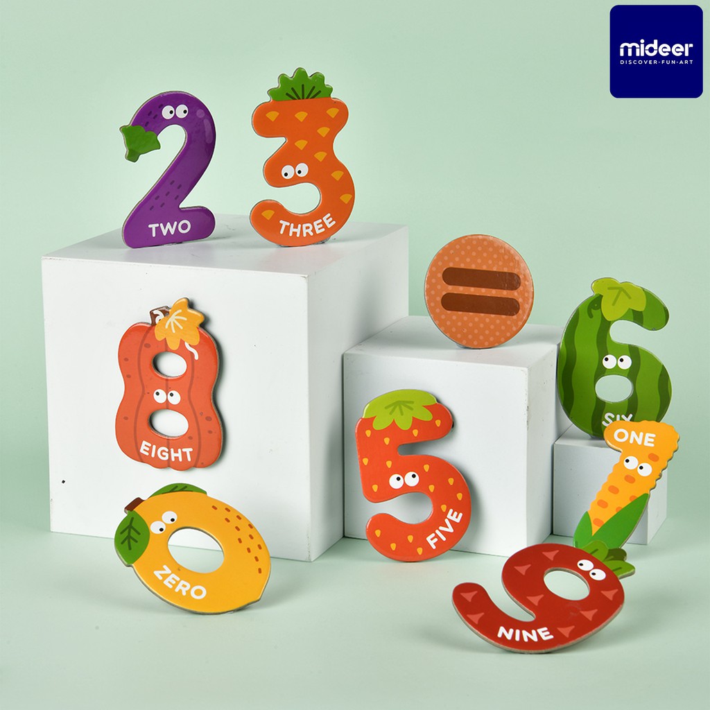 Mideer 2064 - Mideer 2102 Bộ Chữ Cái và Bộ Chữ Số Nam Châm Mideer Letter Magnets Number Magnets (Dành Cho Bé từ 2 Tuổi)