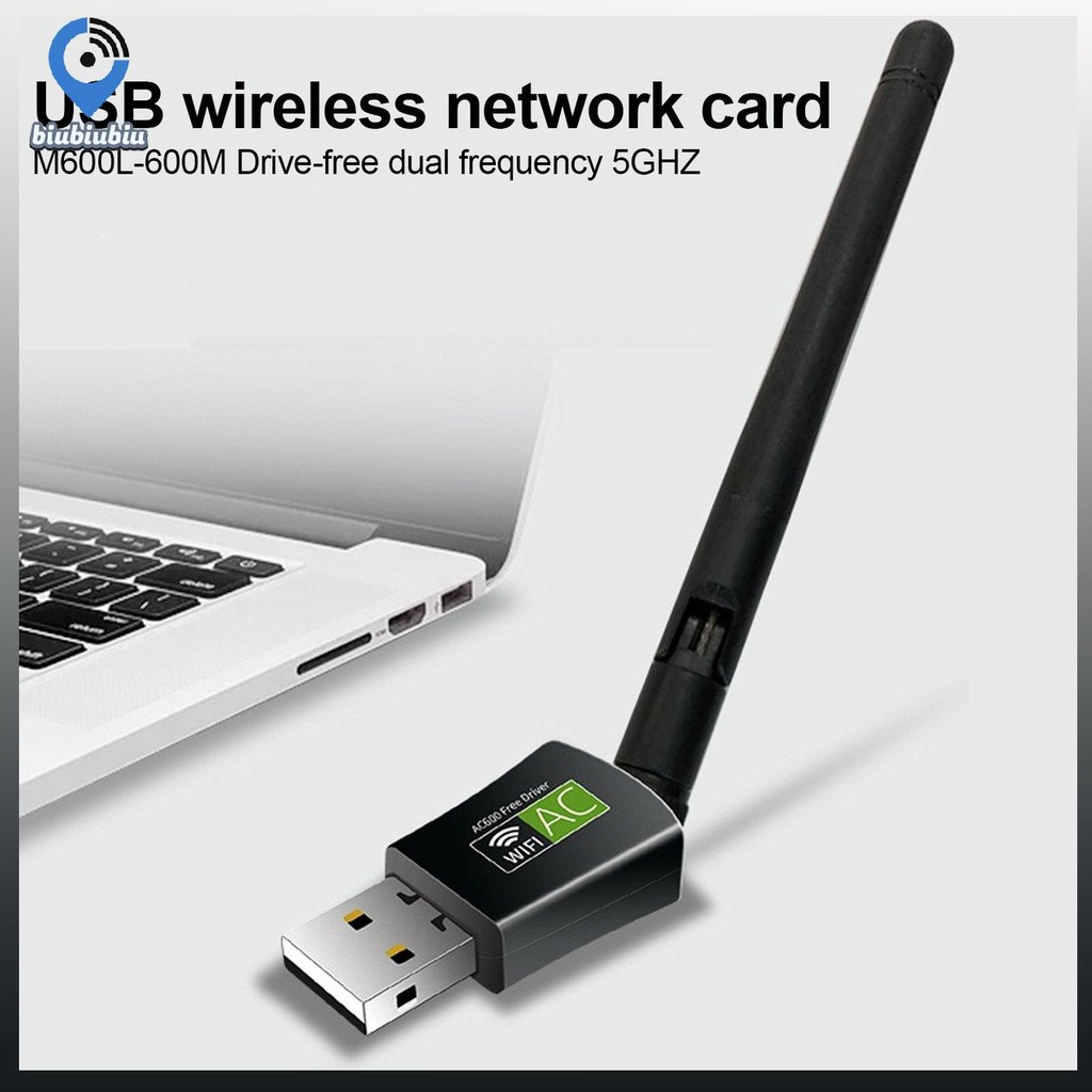 【Hàng sẵn sàng】【cod】USB Wireless Network Card M600L-600M Driver-free Dual Frequency 5GHZ