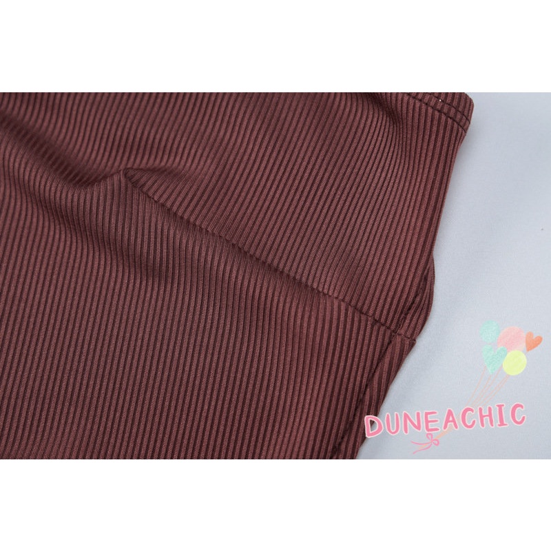 DUNEA Áo liền quần không tay hở lưng thời trang quyến rũ dành cho nữ