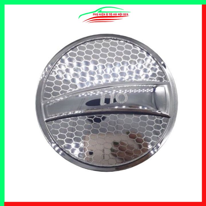 Ốp nắp xăng Grand i10 2014-2021 Hatchback mạ crom bảo vệ chống trầy trang trí ô tô