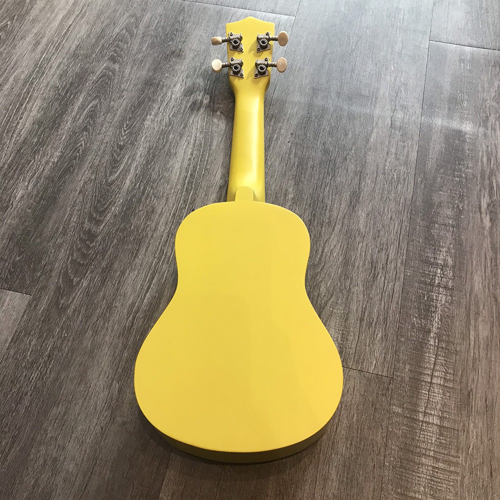 Đàn ukulele size 21 soprano sơn màu vàng cho người mới tập