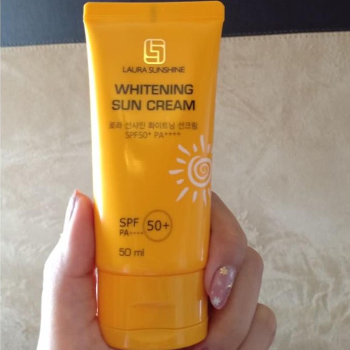 Kem chống nắng chuyên dụng Nhật Kim Anh - Laura Sunshien WHITENING SUN CREAM SPF50+ PA++++ [Kem Chong Nang]  [FREESHIP]