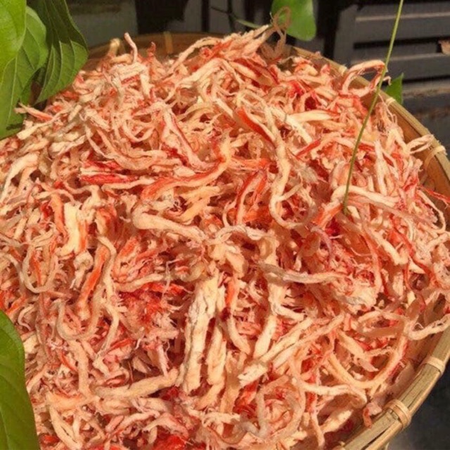 Mực xé sợi hấp cốt dừa - hũ 250gr