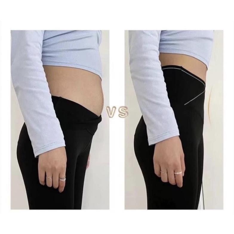 [QUẦN UMI ] Legging Nữ Dài Cạp Chéo Cao có viền , Quần Dài Co Dãn Nâng Mông Giữ Nhiệt Co Giãn 4 Chiều