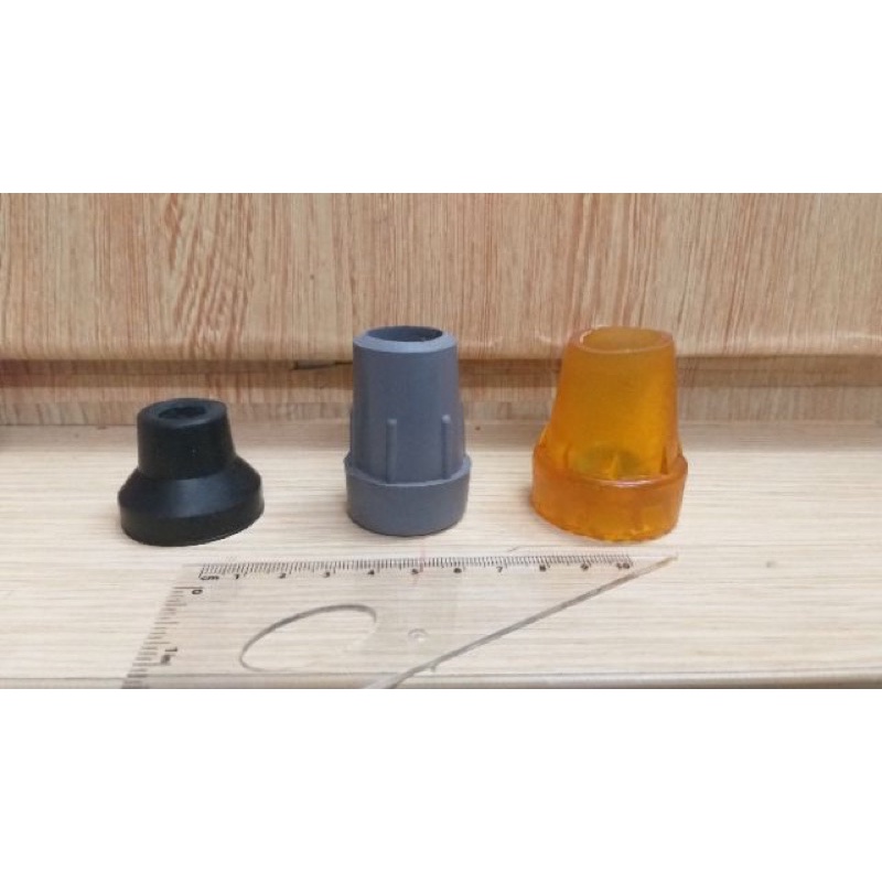 Đế chân thay thế cho nạng chống nách bằng gỗ/ nhôm/ inox loại dày  ( 2 chiếc)