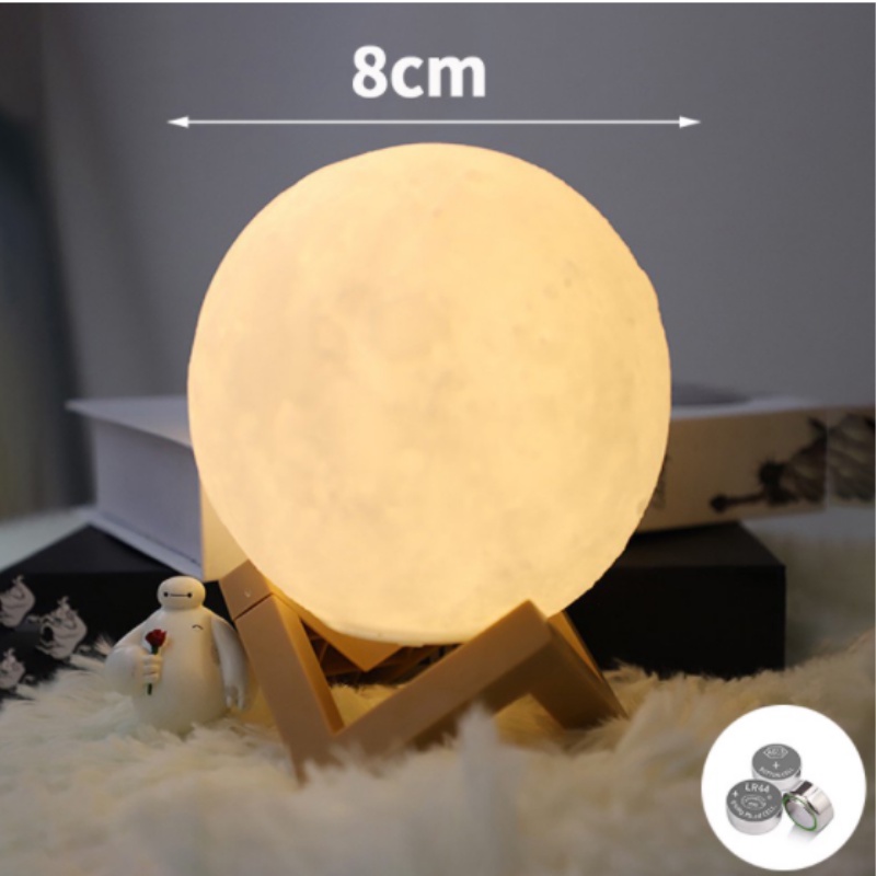 Đèn Ngủ Mặt Trăng Moonlight 3D Độc Đáo Để Bàn