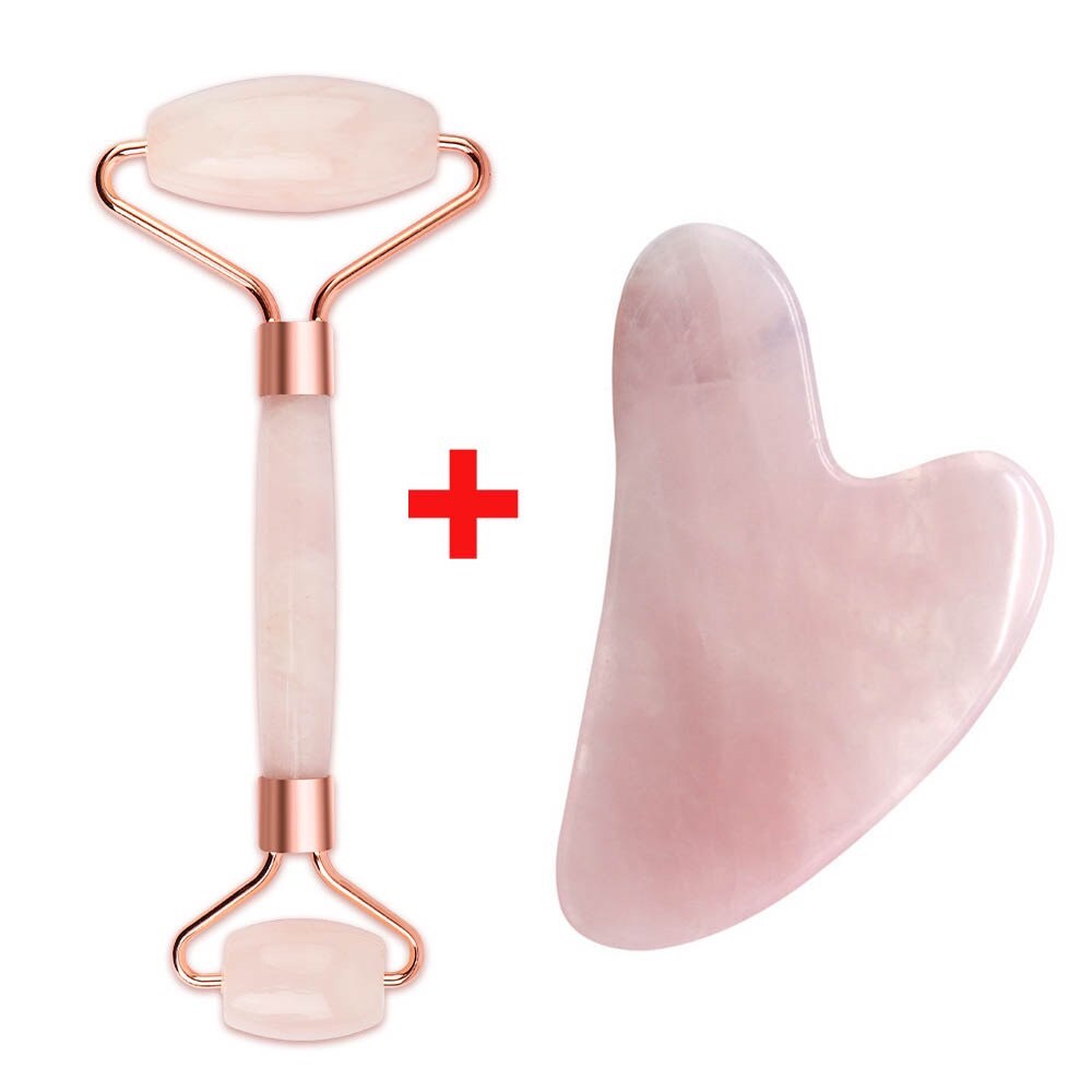 Thanh Lăn Massage Mặt Trị Liệu Bằng Đá Cẩm Thạch 2 Đầu