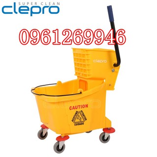 Xe đẩy vắt cây lau nhà 1 ngăn Clepro CB40