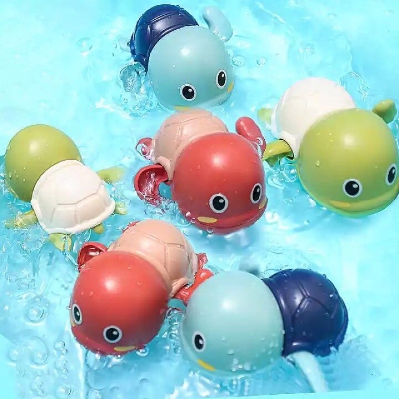 Đồ chơi rùa bơi trong nước, đồ chơi nhà tắm vui nhộn cho bé thả chậu nước, bồn tắm