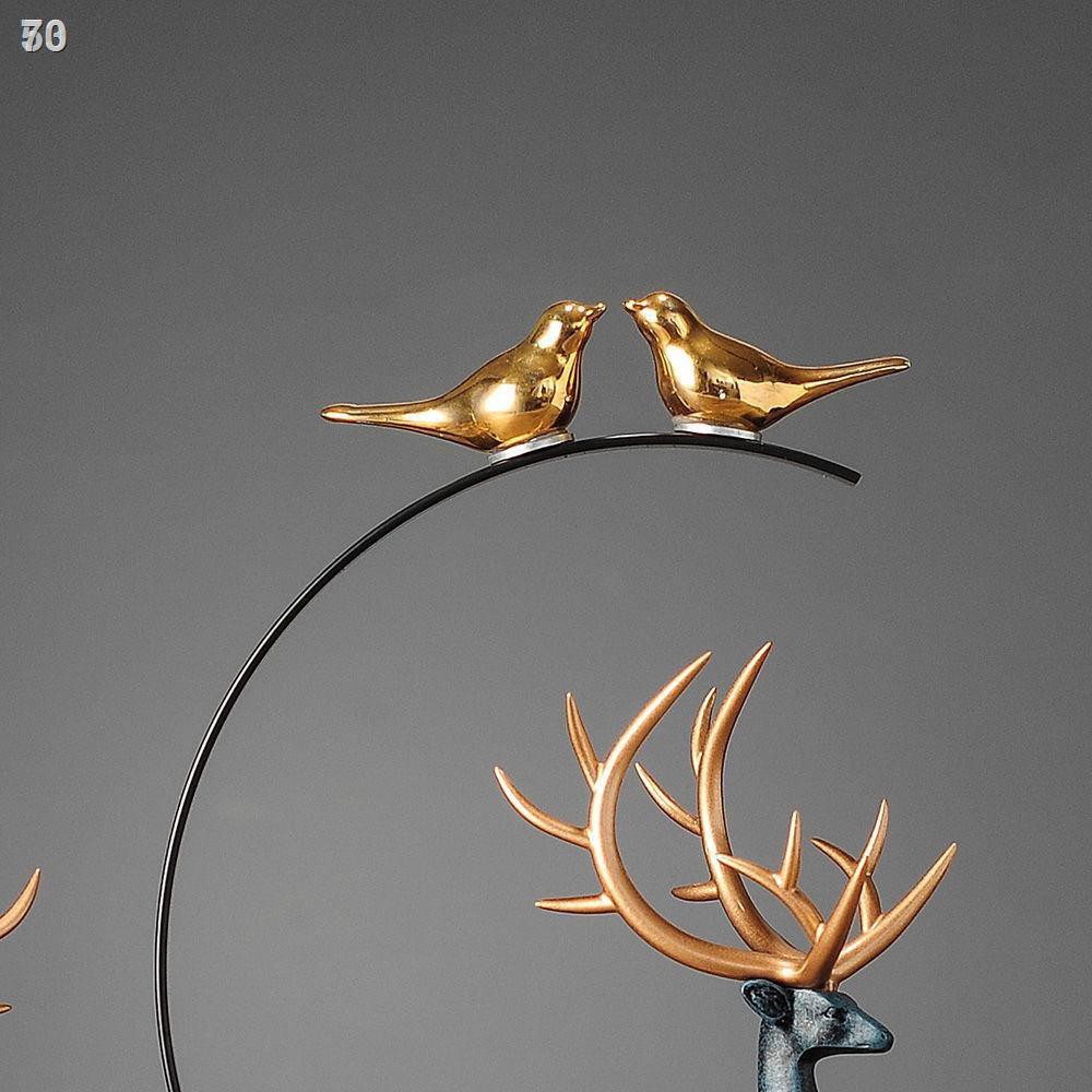 Deer trang trí Đồ thủ công Quà cưới Phòng khách tặng tân gia Tủ tivi rượu Khai trương Ý tưởng