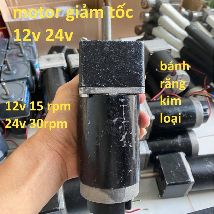motor giảm tốc 12v 24v hàng nhật bãi