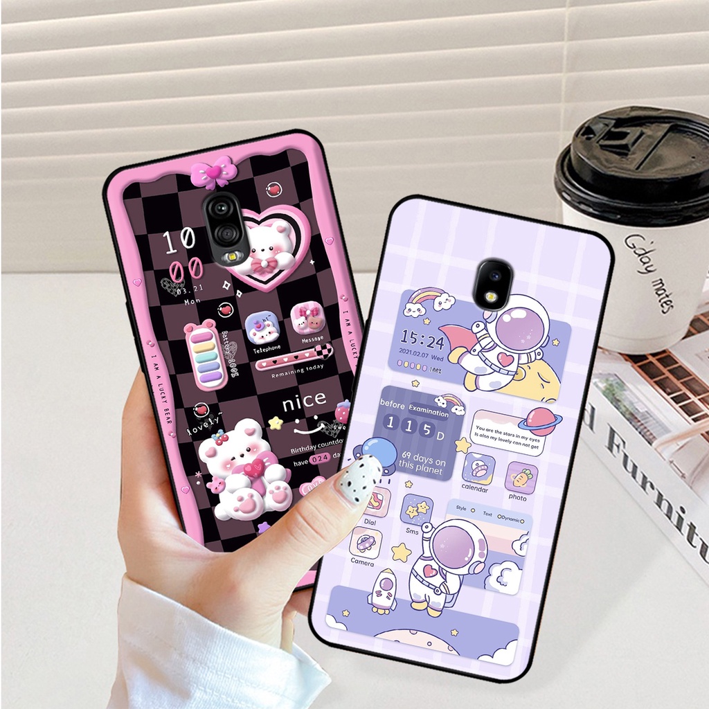 Ốp lưng Samsung J7 Pro - J7 Plus - J7+ hình gấu, vũ trụ ngân hà chibi. ốp chống sốc bền đẹp