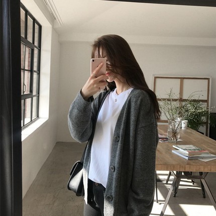 Áo Len Cardigan Nữ👛FREESHIP👛 Giảm 5k khi nhập [QUANG5K] Áo Khoác Cardigan Hàng Quảng Châu Cao Cấp AL004 | BigBuy360 - bigbuy360.vn