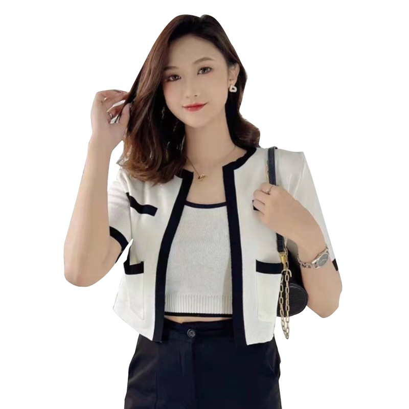 Bộ 2 Áo Khoác Cardigan Dài Tay Thời Trang Nữ Tính