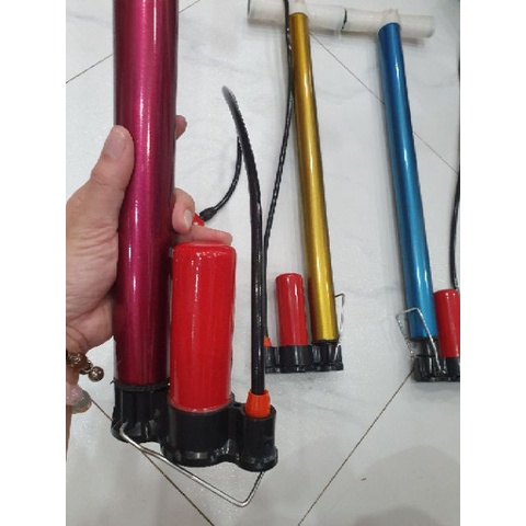 Bơm tay xe đạp, xe máy có bình hơi trợ lực