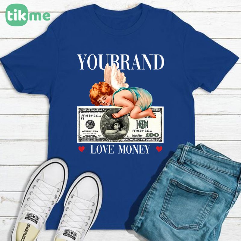 Áo phông nam nữ cộc tay "Youbrand love money" size XS-3XL 100% cotton