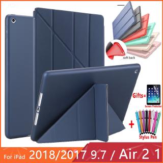 Ipad 9.7 2017 2018 5th 6th gen air 1 2 mini ipad 2 3 4 stand smart pu leather soft case smart cover