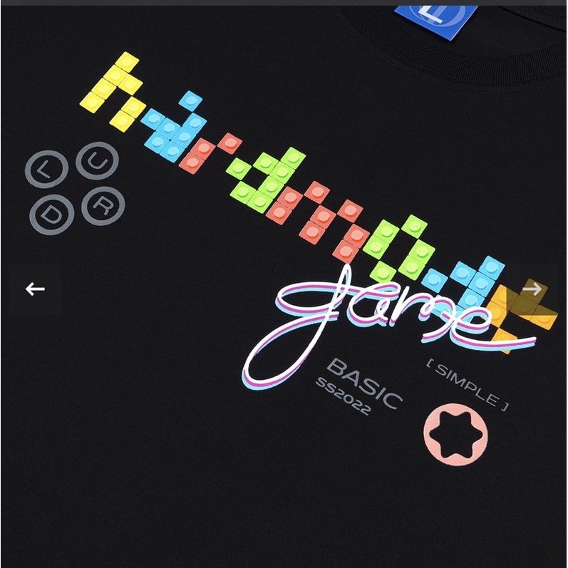 Áo thun cotton bricklaying game tee. áo thun from rộng nam nữ