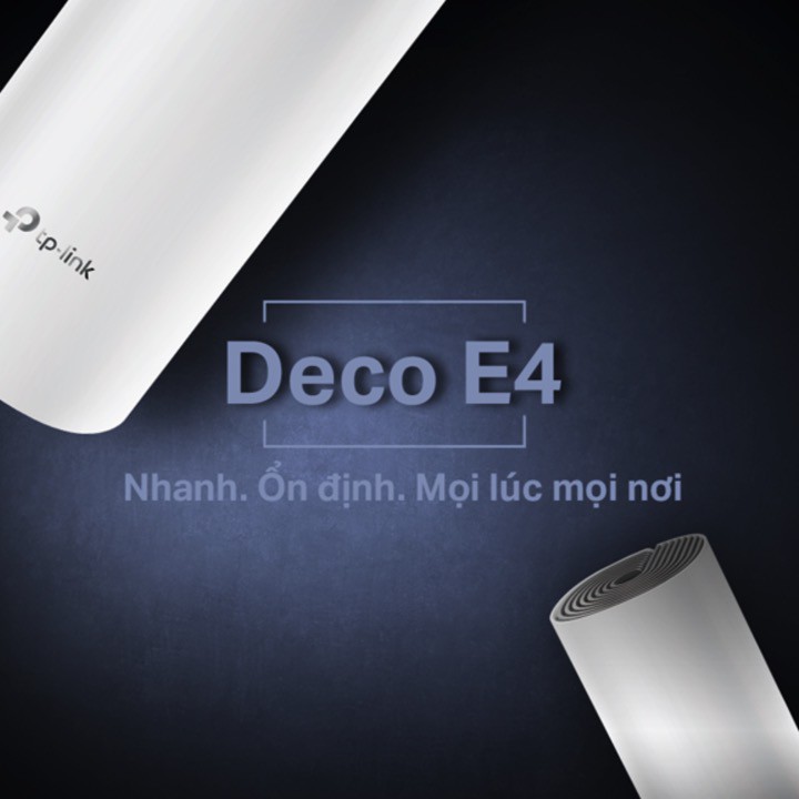 [Mã 159ELSALE hoàn 7% đơn 300K] Hệ thống phát wifi mesh TP-Link Deco E4 (2-Pack) - Hàng Chính Hãng BH 2 Năm