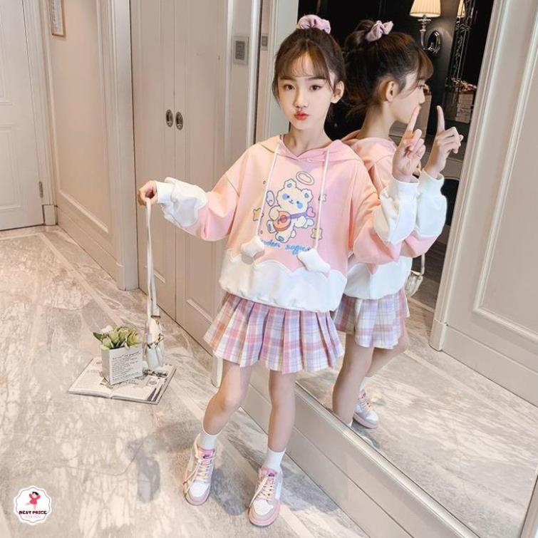 Váy đẹp cho bé gái mập7 8 9 10 11 12 tuổi ☑️ Thời trang váy đầm dài tay mùa thu đông size đại 25kg 35kg 40kg