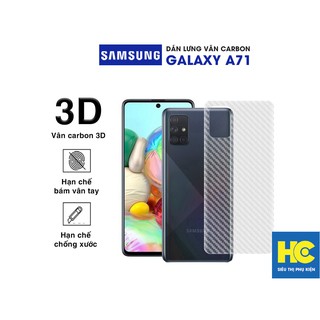 Dán lưng Samsung A71 vân Carbon 3D tản nhiệt tốt – Dán lưng vân Carbon Samsung Galaxy A71