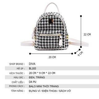 BALO MINI THỜI TRANG SIÊU HOT 2021 DIVA BL183