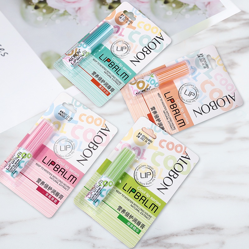 [Hàng mới về] Son dưỡng môi không màu trong suốt ALOBON
