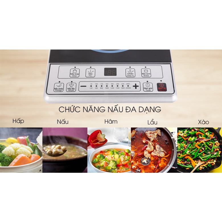 Bếp Từ Midea – Tặng Kèm Nồi Lẩu – Hàng Chính Hãng Bảo Hành 12 Tháng
