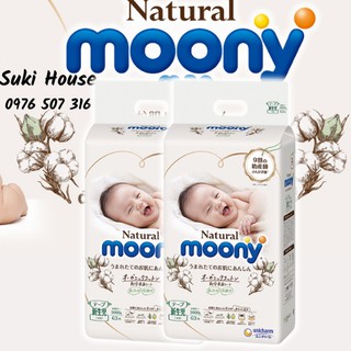 Tã dán Moony Natural NB63 size Newborn dành cho trẻ sơ sinh đến 5kg