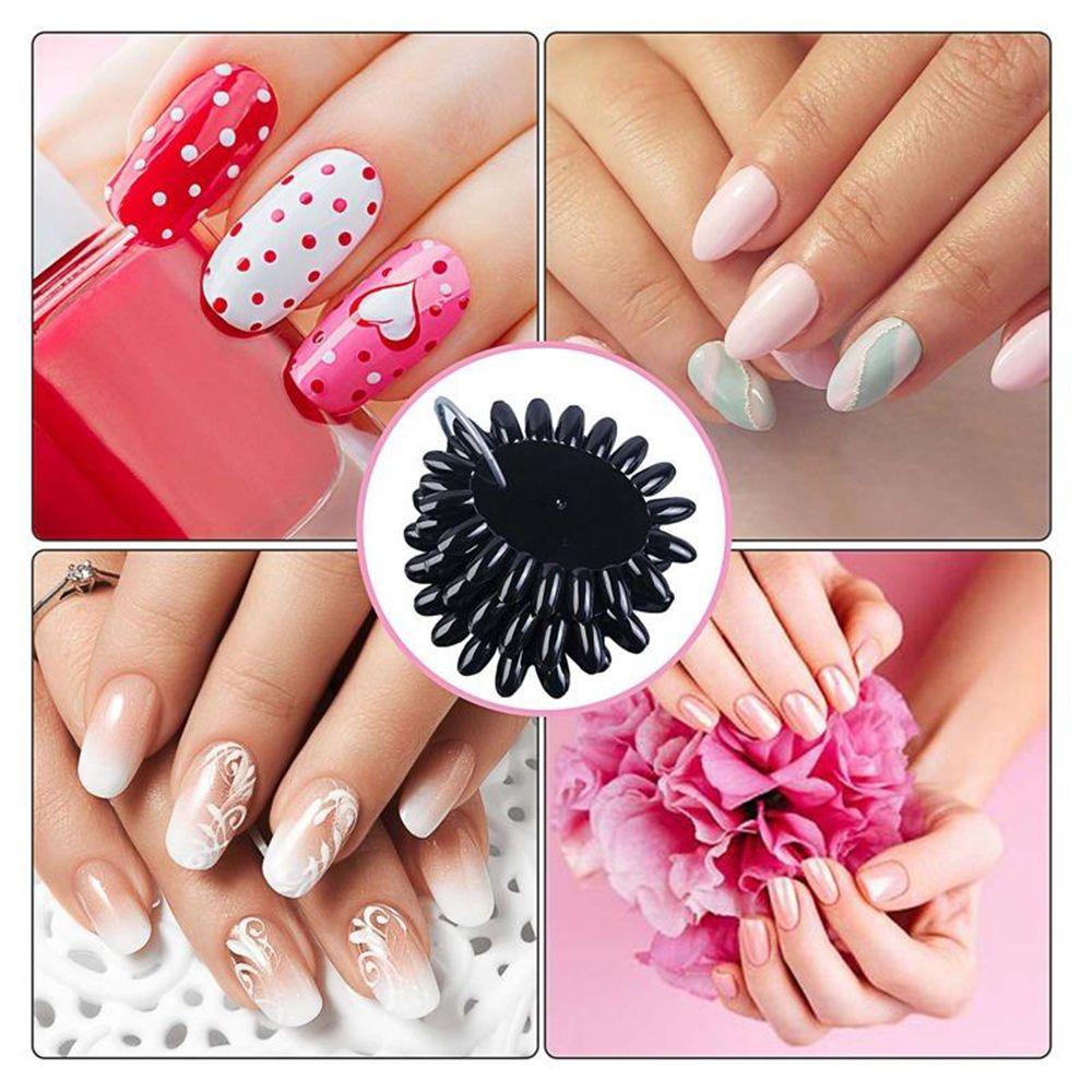 Khay Trưng Bày Móng Tay Giả Trong Suốt 160 Móng Tay Kèm Thẻ Màu