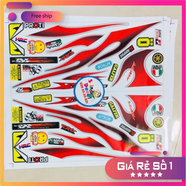 ( Quí khách vui lòng mang ra tiệm cho thợ dán ) xe Exciter 2010 lửa vang đen