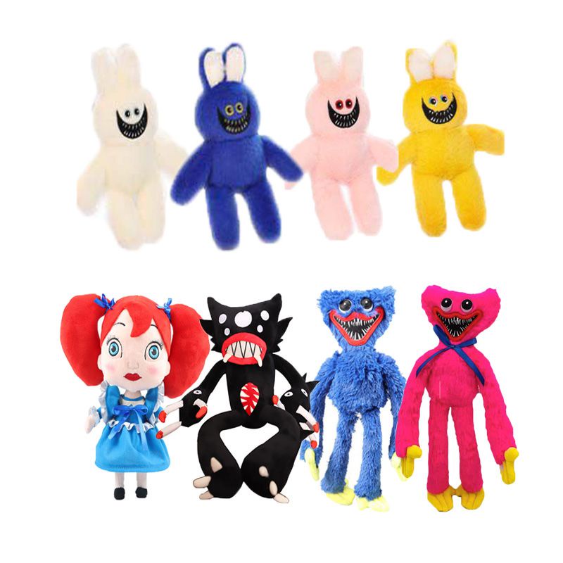 Poppy Playtime Huggy Wuggy Kissy Missy Girl Killy Willy Plush Toy Plushie Cartoon Soft Stuffed Doll Kid Gifts