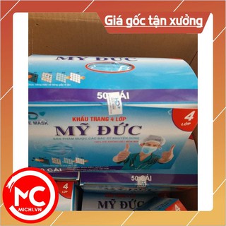 [GIÁ SỐC] Hộp Khẩu Trang Y Tế 4 Lớp Hộp 50 Chiếc,Kháng Khuẩn- Ngăn Ngừa Khói Bụi Có Hại.[HÀNG CÓ SẴN]