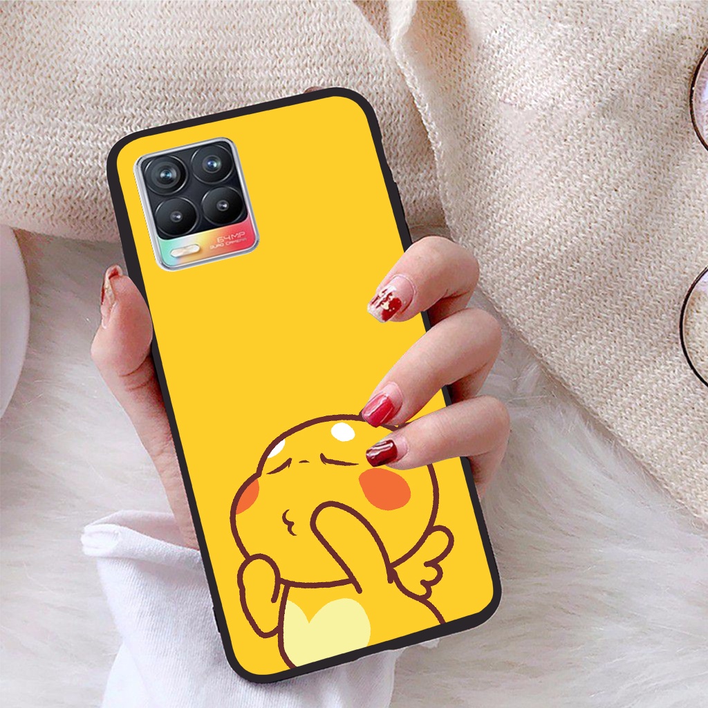 Ốp lưng Realme 8 4G viền dẻo TPU BST Khủng Long Lai Ong