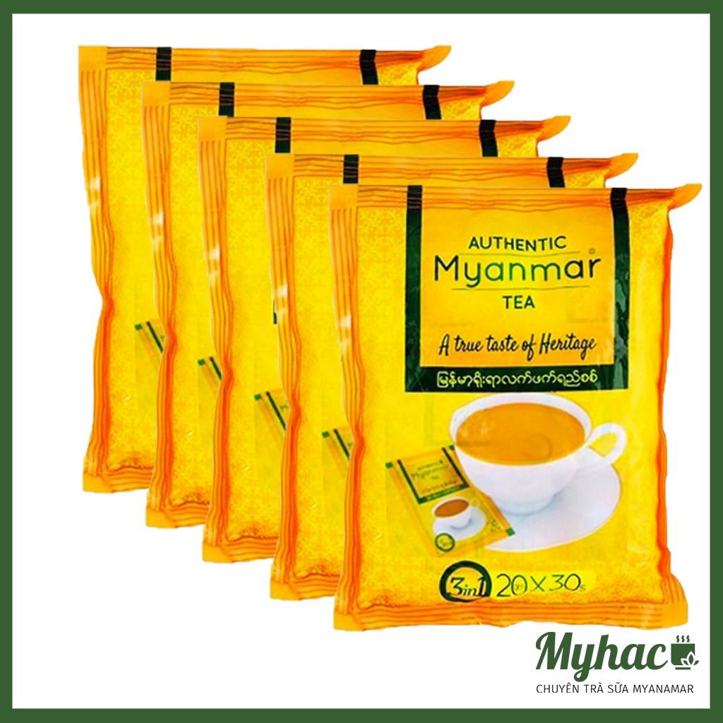 Chính hãng - Combo 5 gói Trà sữa Authentic Myanmar