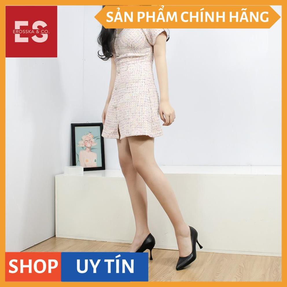 Giày cao gót Erosska thời trang mũi nhọn kiểu dáng cơ bản gót cao 8cm màu trắng _ EP010 | BigBuy360 - bigbuy360.vn