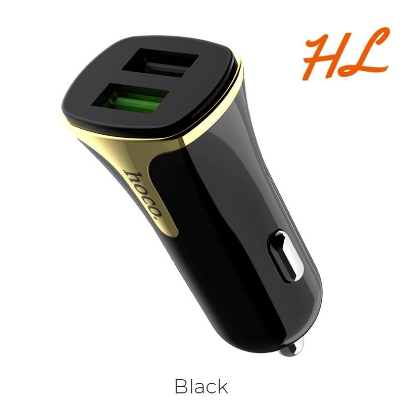 HOCO Z31 Tẩu Sạc Nhanh Điện Thoại Ô Tô Cao Cấp 2 Cổng USB Hỗ Trợ Quick Charge 3.0 - Hưng Long PC