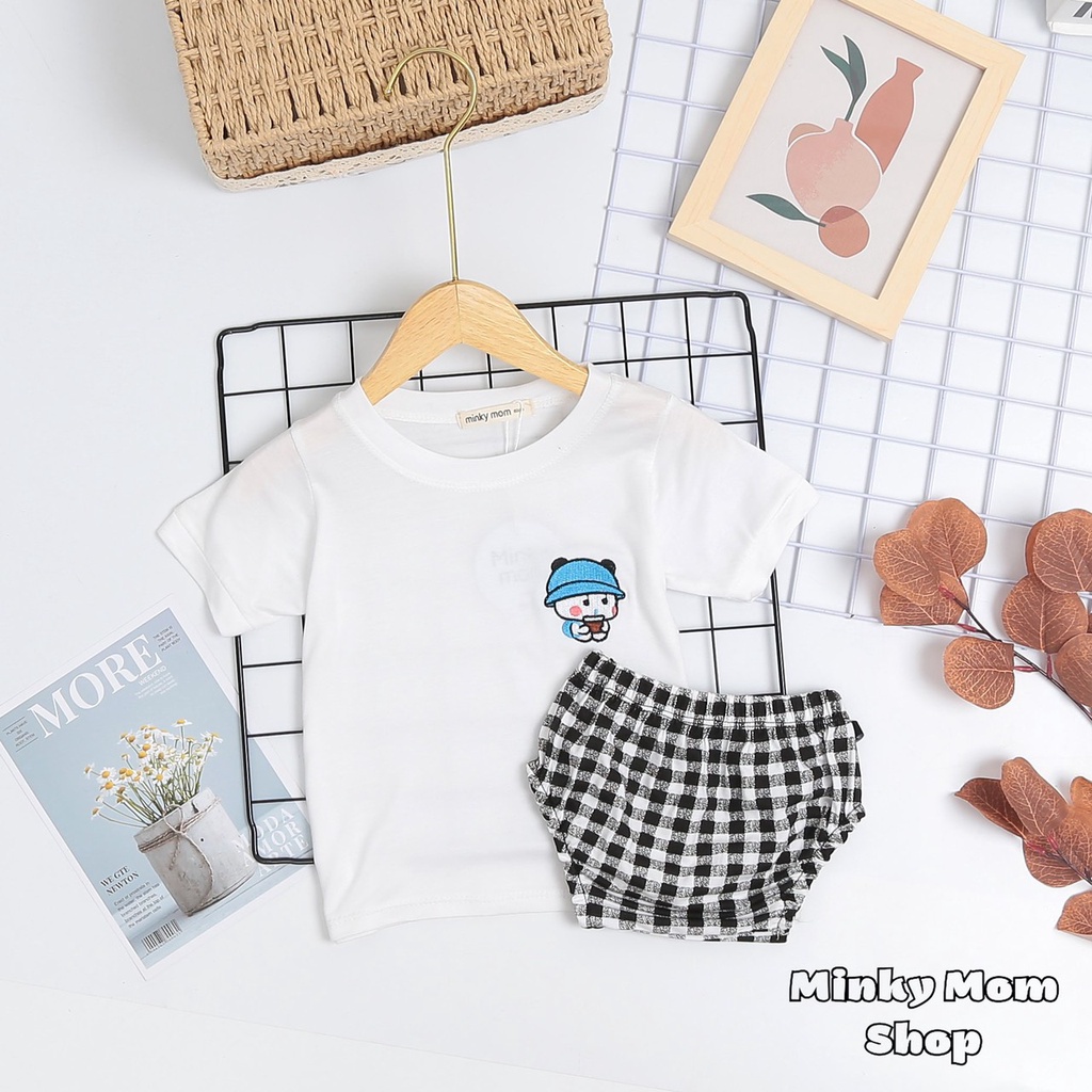 Bộ Chip Minky Mom Thun LạnhFREE SHIPCao Cấp Dể Thương Cho Bé Gái Bé Trai, Đủ Màu
