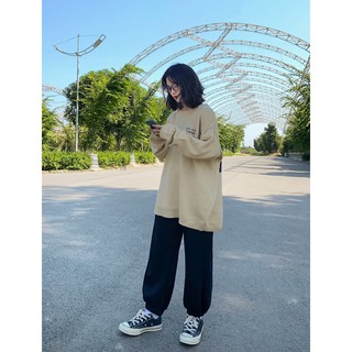 Quần ống bo chun nỉ da cá