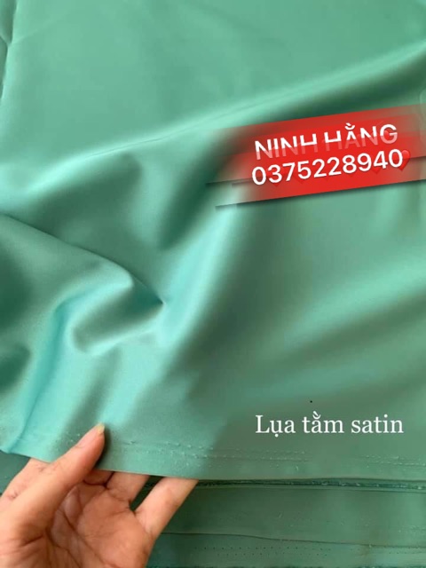 Vải đt Lụa tằm Satin đẹp về đủ màu