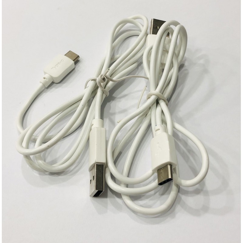 Combo 2 sợi dây sạc cổng usb type c màu trắng