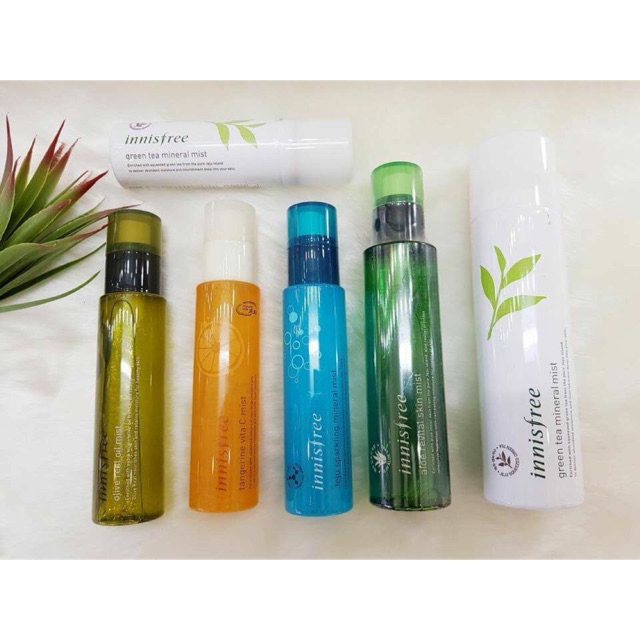 Combo 3 nước hoa hồng trà xanh, 2 phấn