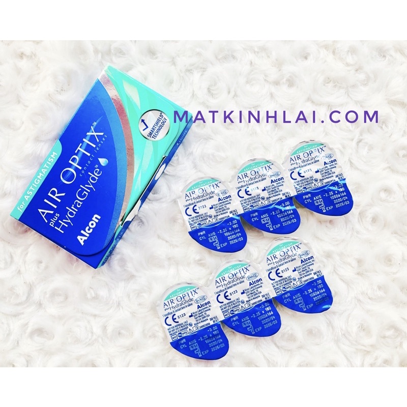 (8.7/14.5) Kính Áp Tròng Lens 1 - 3 Tháng Cận Loạn Air Optix For Astigmatism (Usa)