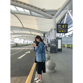 Áo khoác bò oversized hàng Quảng Châu